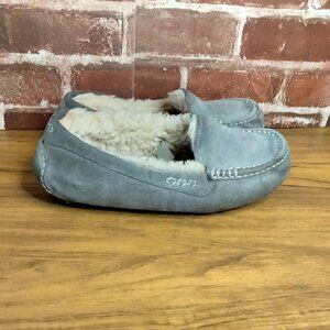 UGG Slippers Womens Size 5 Slip Ons Suede Gray Loafers